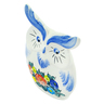 Faience Owl Figurine 6&quot; Spring Posy