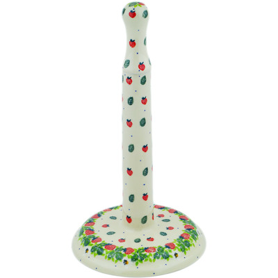 Polish Pottery Paper Towel Stand 13&quot; Berry Burst