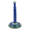 Polish Pottery Paper Towel Stand 13&quot; Blue Bliss