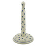 Polish Pottery Paper Towel Stand 13&quot; Blue Buds