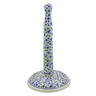 Polish Pottery Paper Towel Stand 13&quot; Blue Confetti