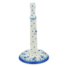 Polish Pottery Paper Towel Stand 13&quot; Blue Grapevine