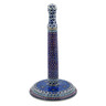 Polish Pottery Paper Towel Stand 13&quot; Cobalt Poppies UNIKAT