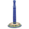 Polish Pottery Paper Towel Stand 13&quot; Crimson Bells