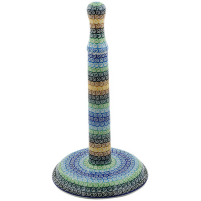 Polish Pottery Paper Towel Stand 13&quot; Cyclone
