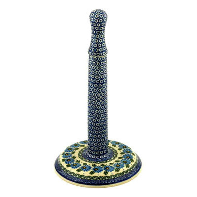 Polish Pottery Paper Towel Stand 13&quot; Marigold Morning