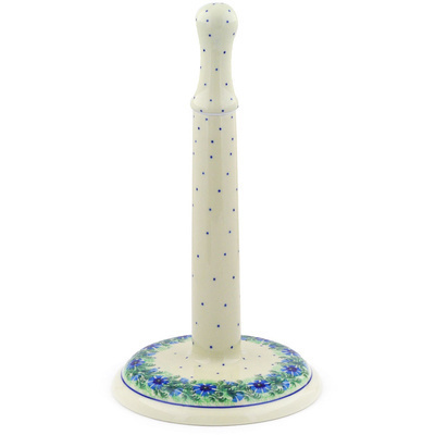 Polish Pottery Paper Towel Stand 13&quot; Polish Wreath