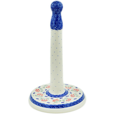 Polish Pottery Paper Towel Stand 13&quot; Poppies In The Wind