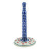 Polish Pottery Paper Towel Stand 14&quot; Full Blossom