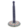 Polish Pottery Paper Towel Stand 14&quot; Last Summer Flowers