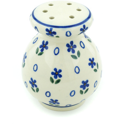 Polish Pottery Parmesan Shaker 4&quot; Daisy Sprinkles