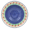 Polish Pottery Pasta Bowl 10&quot; Babcia&#039;s Garden