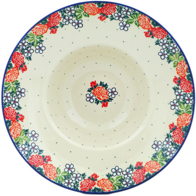 Polish Pottery Pasta Bowl 10&quot; Spring&#039;s Arrival