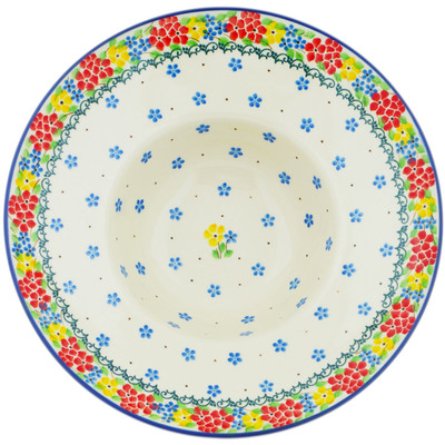 Polish Pottery Pasta Bowl 10&quot; Sunny Spring