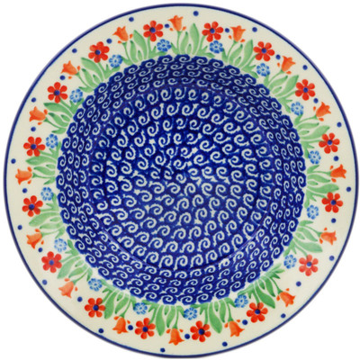 Polish Pottery Pasta Bowl 8&quot; Babcia&#039;s Garden