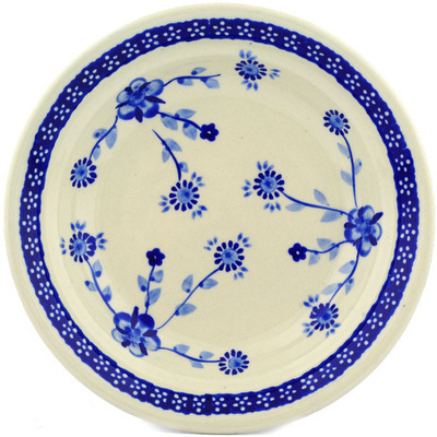 Polish Pottery Pasta Bowl 8" Delicate Poppy