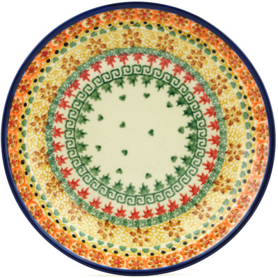 Polish Pottery Pasta Bowl 8" Fall Leaves