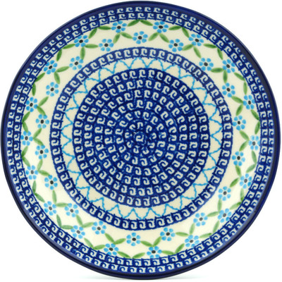 Polish Pottery Pasta Bowl 8&quot; Greek Daisies