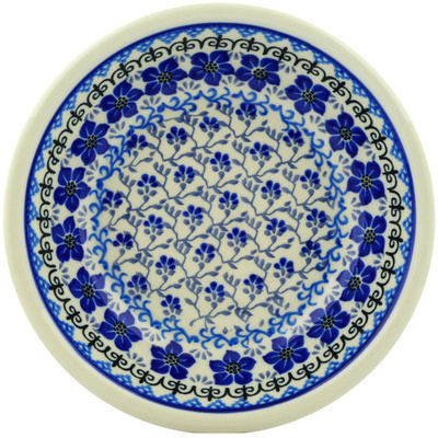 Polish Pottery Pasta Bowl 8&quot; Island Blue