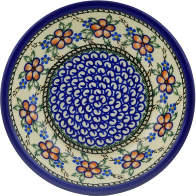 Polish Pottery Pasta Bowl 8&quot; Lancaster Rose