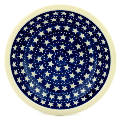 Polish Pottery Pasta Bowl 8&quot; Midnight Stars