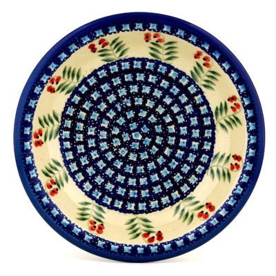 Polish Pottery Pasta Bowl 8&quot; Red Berries