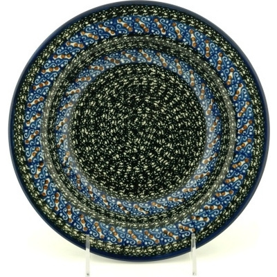 Polish Pottery Pasta Bowl 9&quot; Amazing Grace