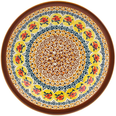 Polish Pottery Pasta Bowl 9&quot; Autumn Festival