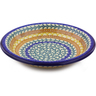 Polish Pottery Pasta Bowl 9&quot; Autumn Swirls