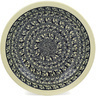 Polish Pottery Pasta Bowl 9" Black Lace