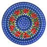 Polish Pottery Pasta Bowl 9&quot; Blooming Daisies UNIKAT