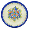 Polish Pottery Pasta Bowl 9&quot; Bouquet In Bloom UNIKAT