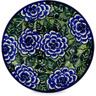 Polish Pottery Pasta Bowl 9&quot; Butterblue UNIKAT