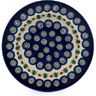 Polish Pottery Pasta Bowl 9&quot; Cranberries And Evergree