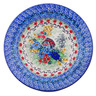 Polish Pottery Pasta Bowl 9&quot; Delightful Garden House UNIKAT
