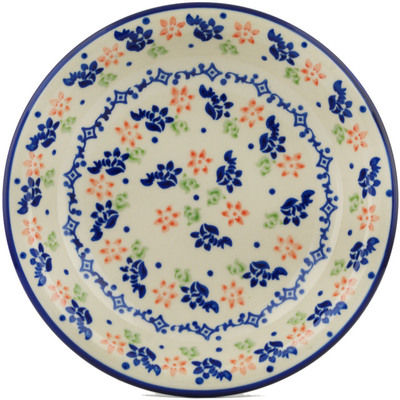 Polish Pottery Pasta Bowl 9&quot; Diamond Daisy