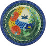 Polish Pottery Pasta Bowl 9&quot; Dragonfly Delight UNIKAT