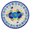 Polish Pottery Pasta Bowl 9&quot; Endless Summer UNIKAT