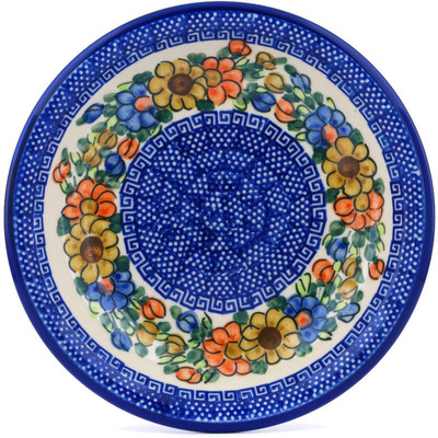 Polish Pottery Pasta Bowl 9&quot; Fall Garden UNIKAT