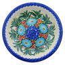 Polish Pottery Pasta Bowl 9&quot; Floral Embrace UNIKAT