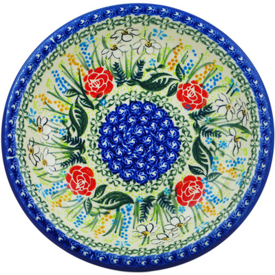 Polish Pottery Pasta Bowl 9&quot; Fresh Happiness UNIKAT