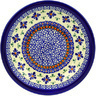 Polish Pottery Pasta Bowl 9&quot; Gangham Flower Chain