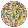 Polish Pottery Pasta Bowl 9&quot; Marry Me Maroon