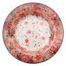 Polish Pottery Pasta Bowl 9&quot; Perfect Autumn UNIKAT