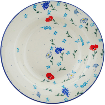 Polish Pottery Pasta Bowl 9" Picking Field