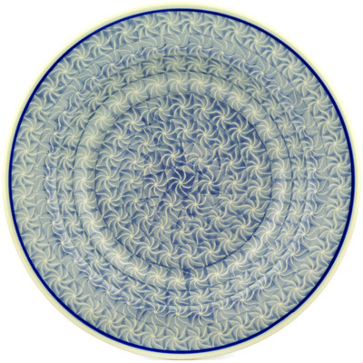 Polish Pottery Pasta Bowl 9&quot; Pinwheel