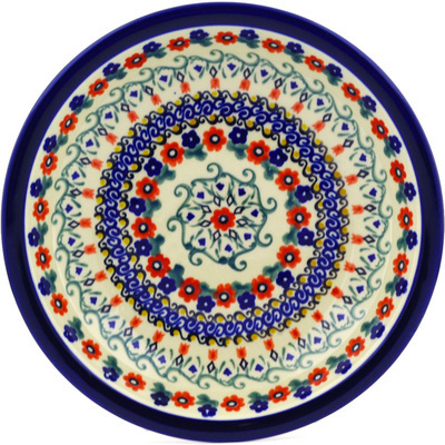 Polish Pottery Pasta Bowl 9&quot; Polonia UNIKAT