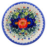 Polish Pottery Pasta Bowl 9&quot; Poppy Trio UNIKAT