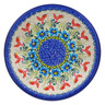 Polish Pottery Pasta Bowl 9&quot; Red Rooster UNIKAT