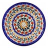 Polish Pottery Pasta Bowl 9&quot; Red Sunflower